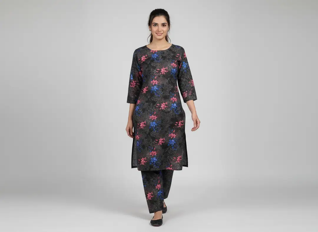 2 Pcs Women's Unstitched Printed Suit