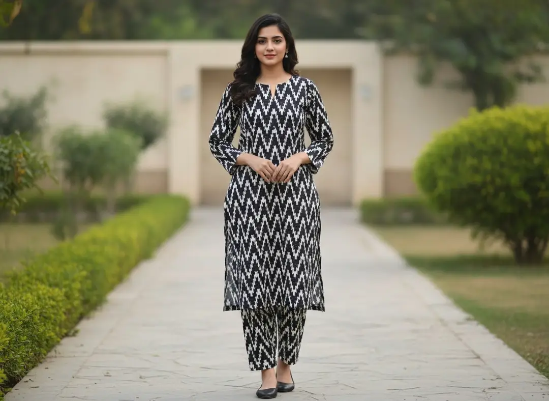 2 Pcs Women's Unstitched Printed Suit
