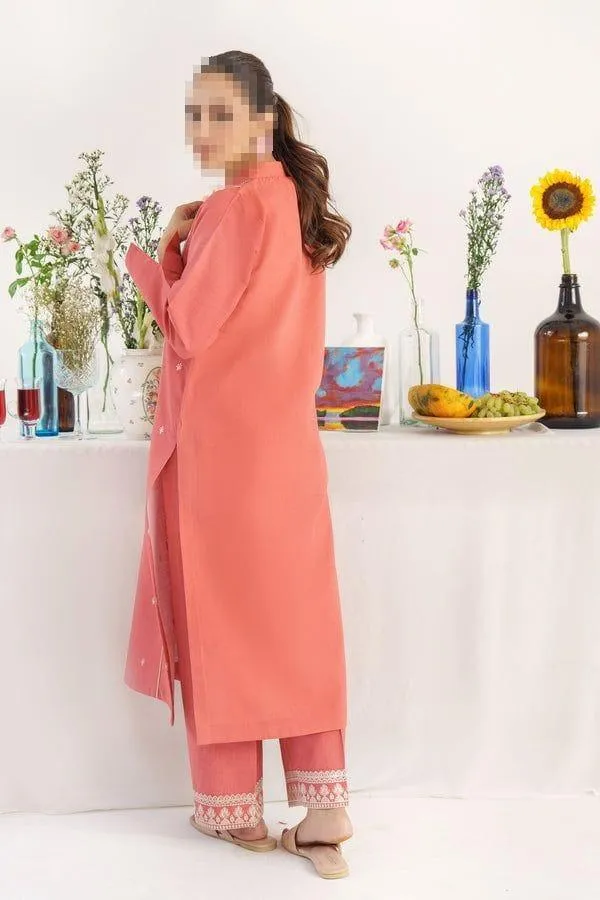 3 Pcs Women's Unstitched Embroidered Suit