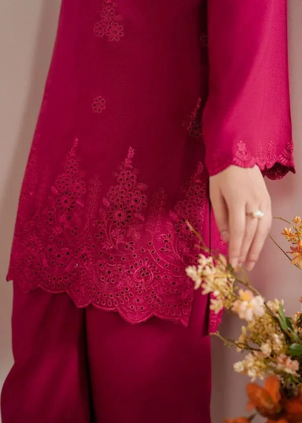 3 Pcs Women's Unstitched Chikankari Embroidered Suit