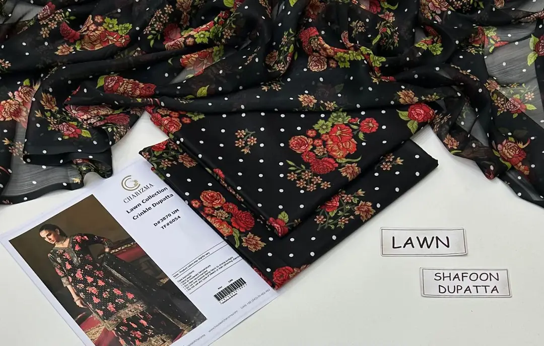 3 Pcs Women's Unstitched Digital Print Suit