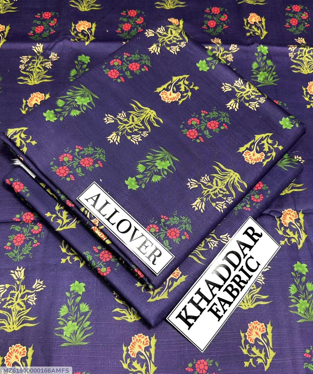 2 Pcs Women's Unstitched Khaddar Digital Print Suit