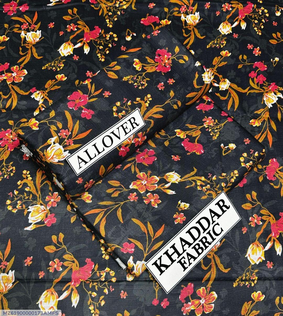 2 Pcs Women's Unstitched Khaddar Digital Print Suit