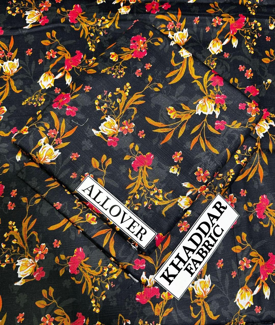2 Pcs Women's Unstitched Khaddar Digital Print Suit