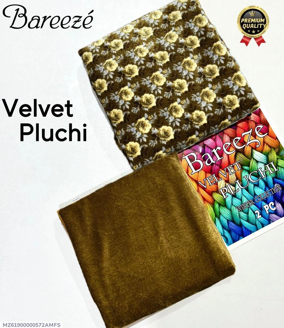 2 Pcs Women's Unstitched Printed Suit