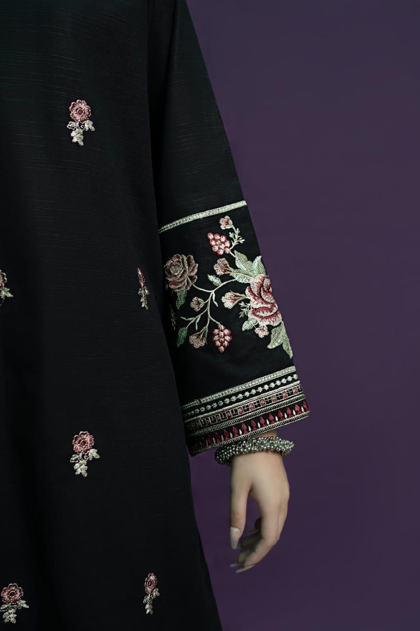 2 Pcs Women's Unstitched Embroidered Suit
