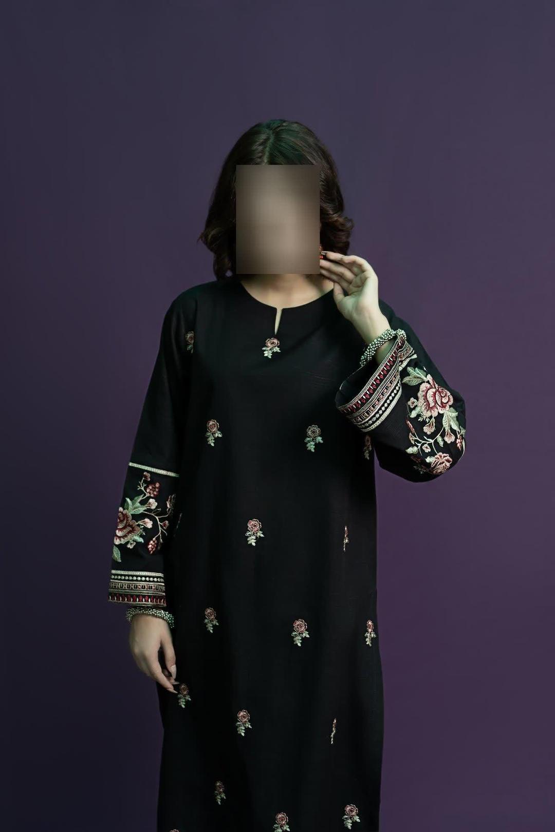 2 Pcs Women's Unstitched Embroidered Suit