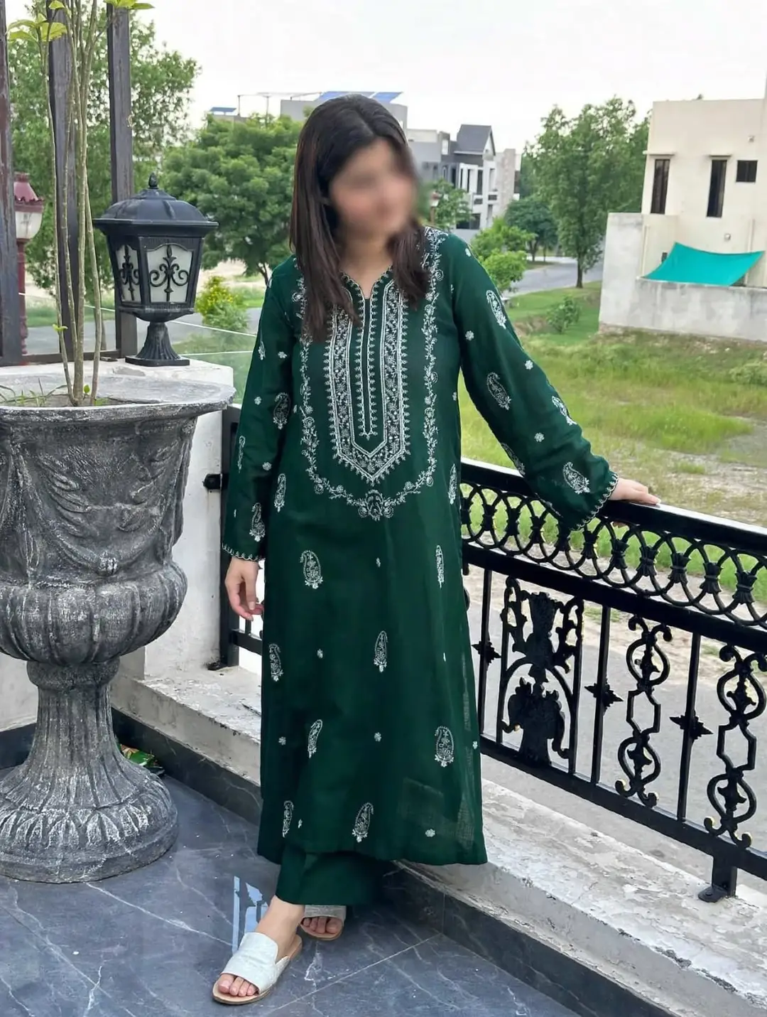 2 Pcs Women's Unstitched Embroidered Suit