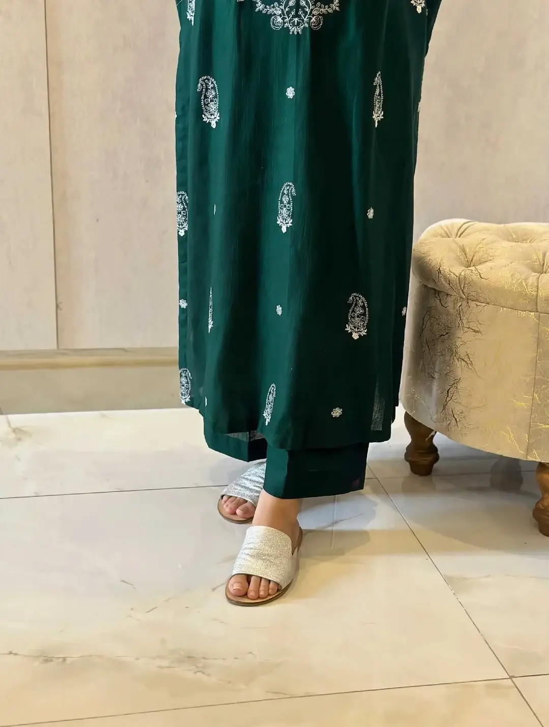 2 Pcs Women's Unstitched Embroidered Suit