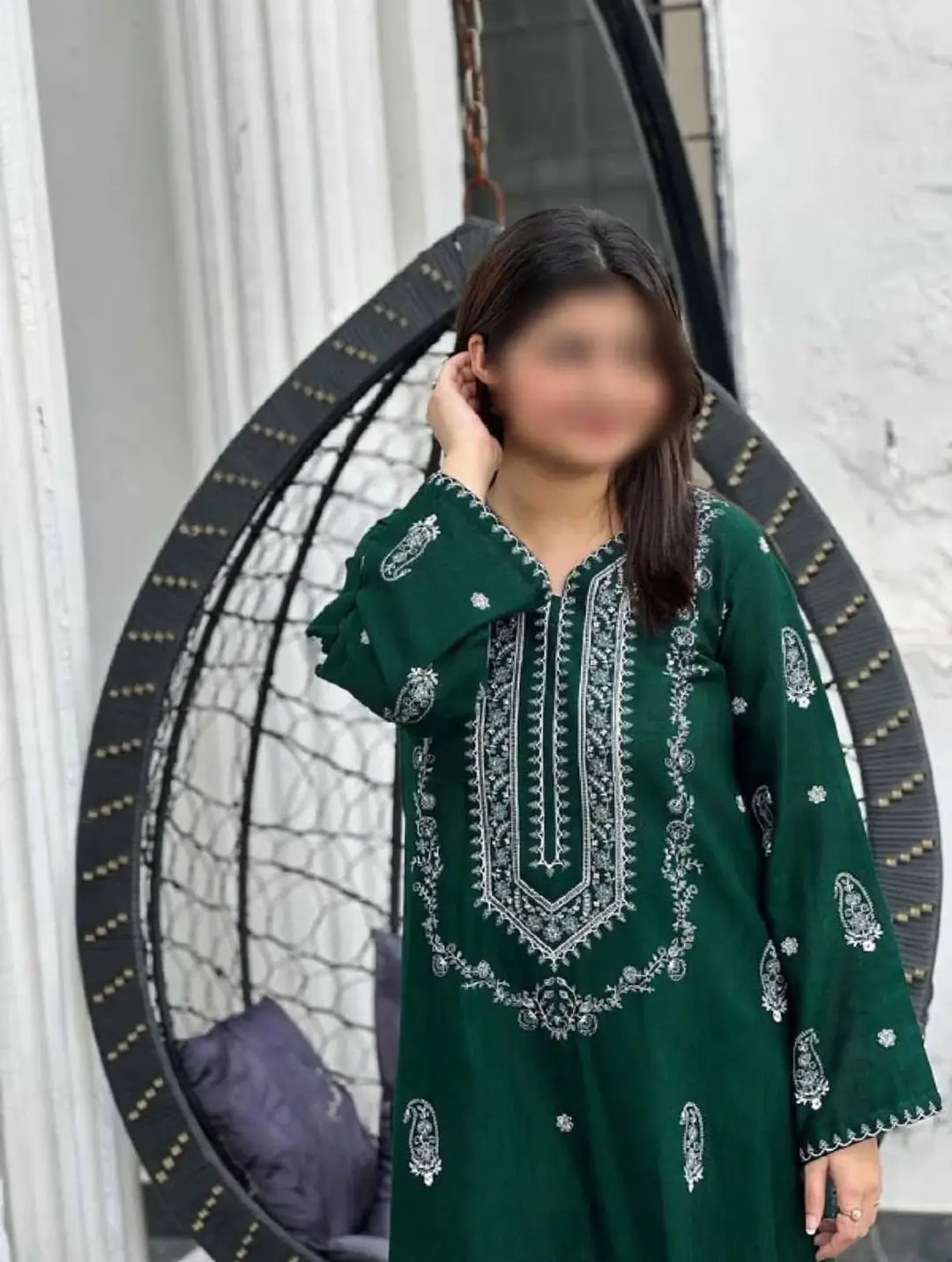 2 Pcs Women's Unstitched Embroidered Suit