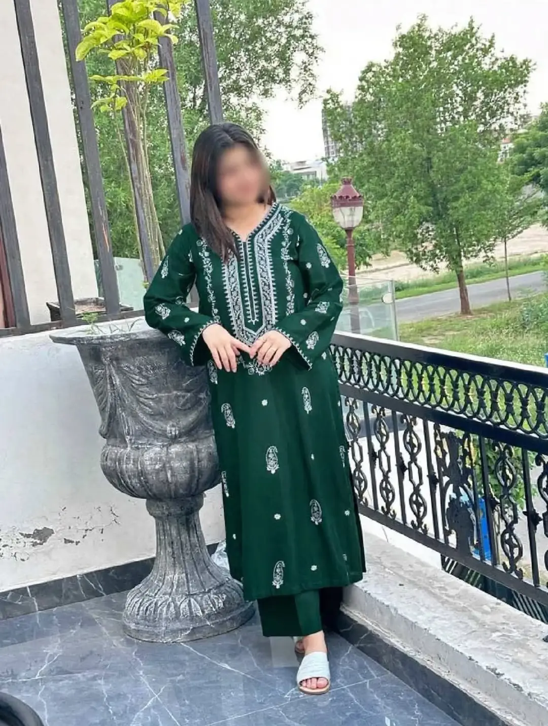 2 Pcs Women's Unstitched Embroidered Suit