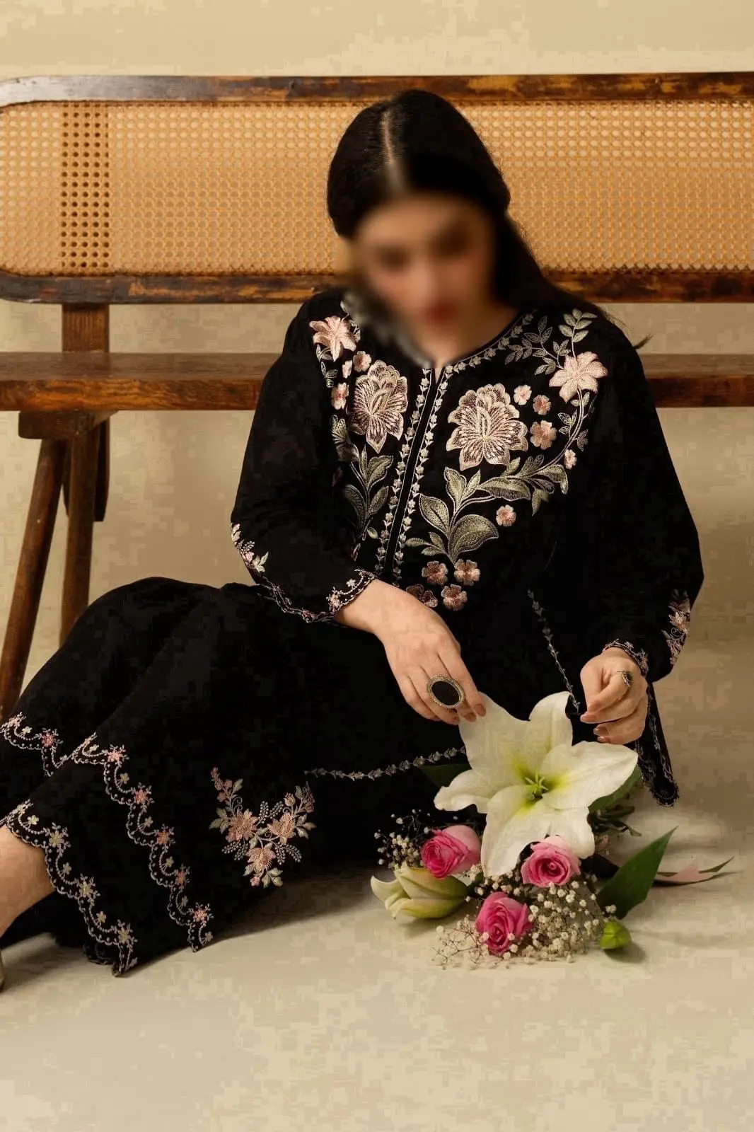 2 Pcs Women's Unstitched Embroidered Suit