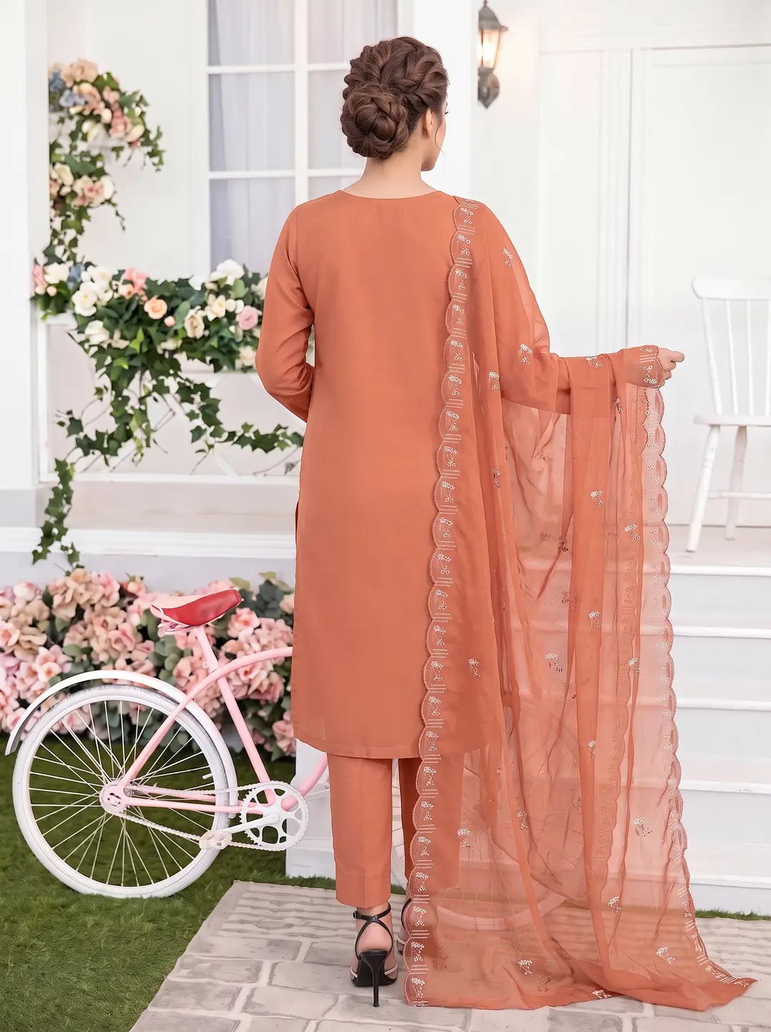 3-Piece Unstitched Embroidered Linen