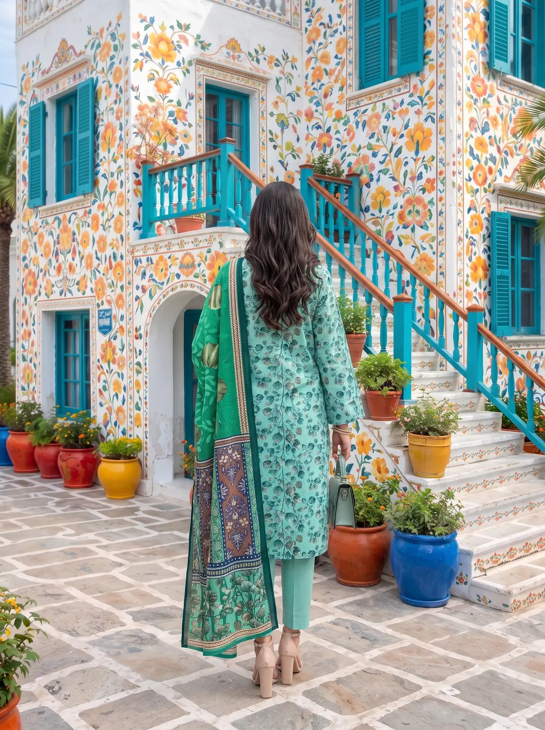 3 Pcs Women's Unstitched Printed Suit