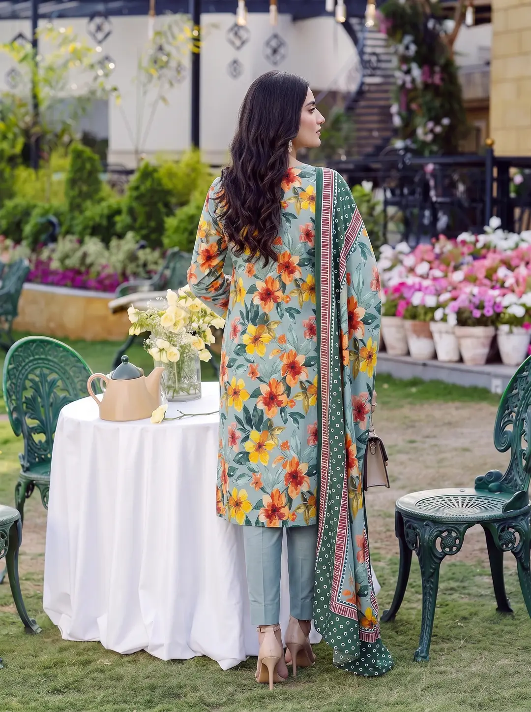 3 Pcs Women's Unstitched Printed linen Suit