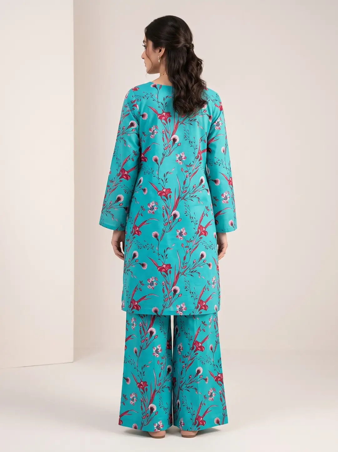 2 Pcs Women's Unstitched Digital Print Suit
