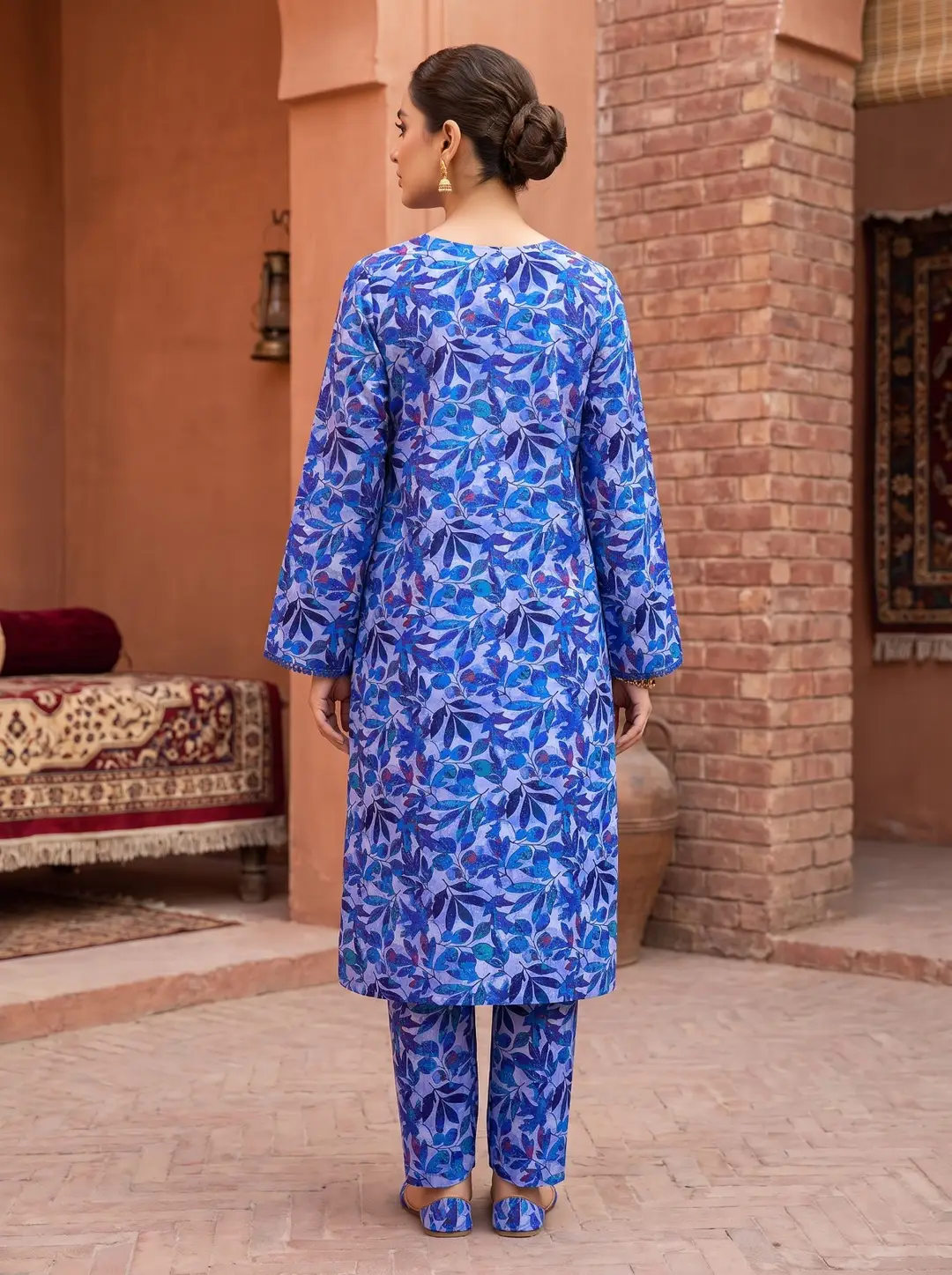2 Pcs Women's Unstitched Digital Print Suit