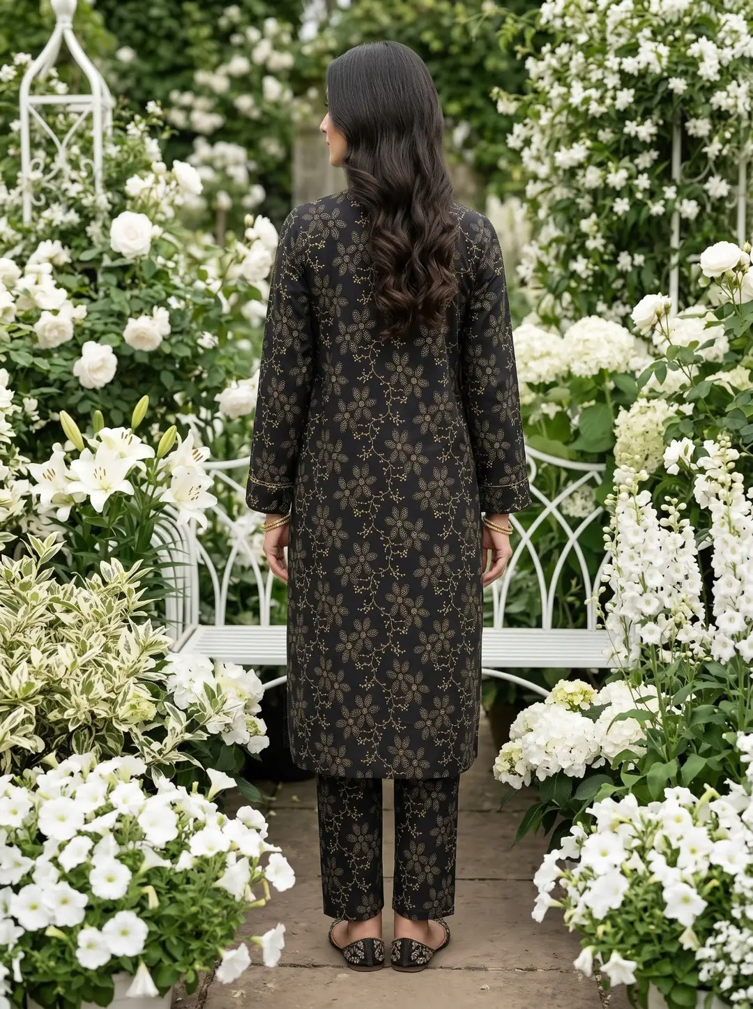 2 Pcs Women's Unstitched Printed Suit