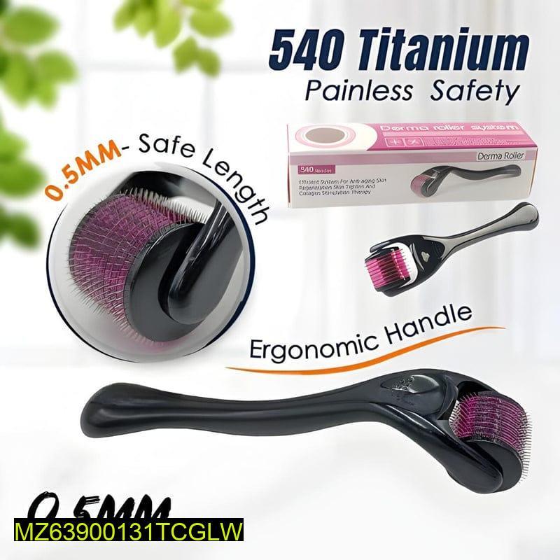 540 Titanium Derma Roller for Home Skin & Hair Care
