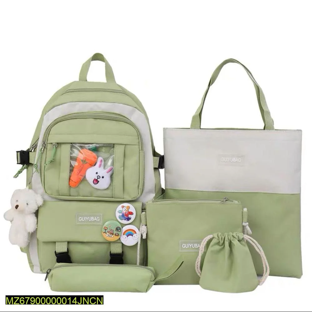 5 Pcs Backpack For Girls And Boys