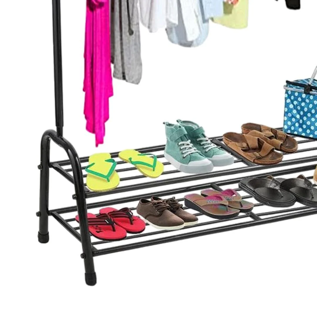 Black Powder Coated Iron Suit Hanger 60x48 for Home & Boutique