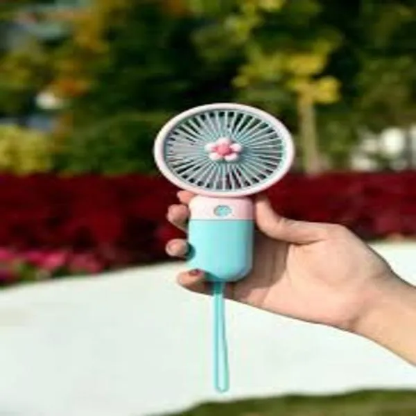 Battery Operated Mini Fan Foldable Desk Desktop Fans with LED Display for Home Office Bedroom Outdoor Travel