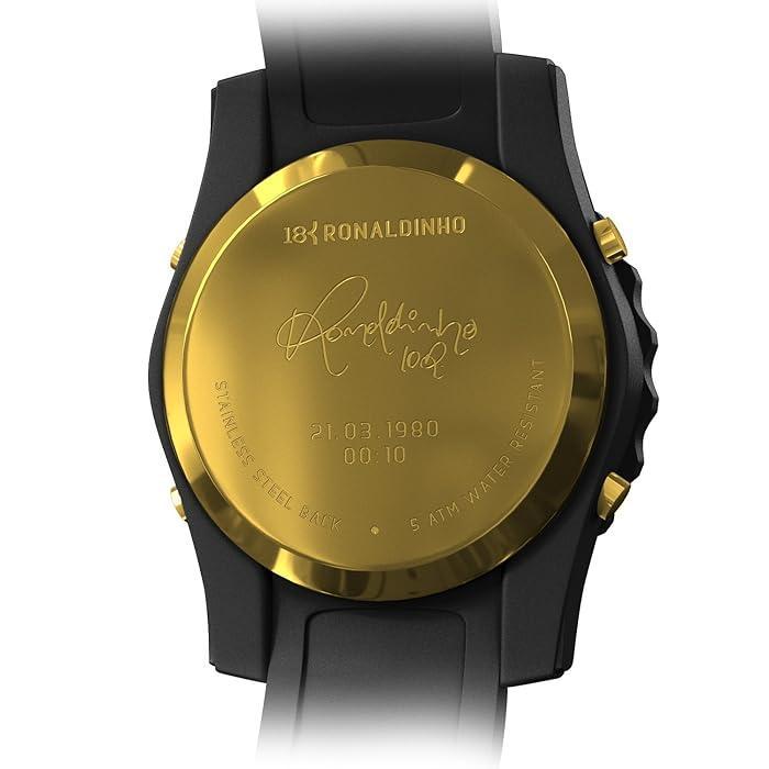 Premium Digital Watch Black Stainless Steel 5ATM Water Resistant