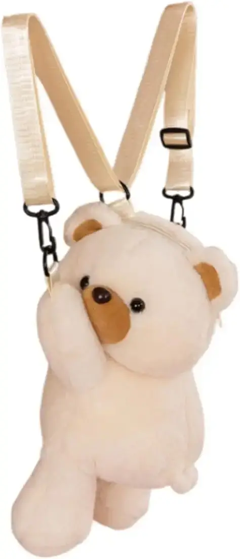 Plush Bear Backpack Lovely Casual Adjustable Strap Backpack