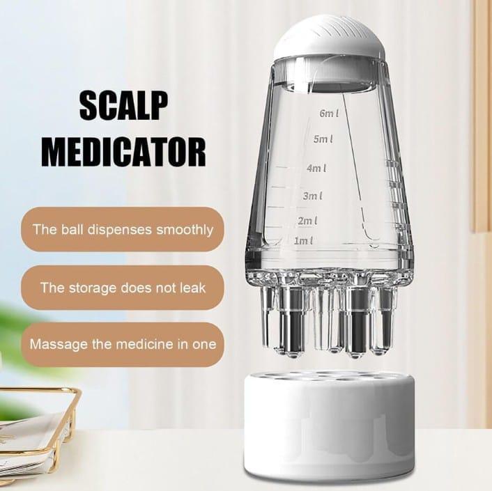 Transparent Hair Oil Applicator with 6ml Measurement & Multiple Nozzles