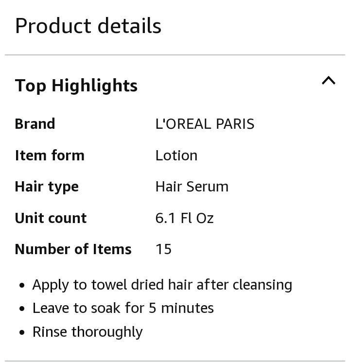 Gold Hair Serum for Frizz Control & Shine