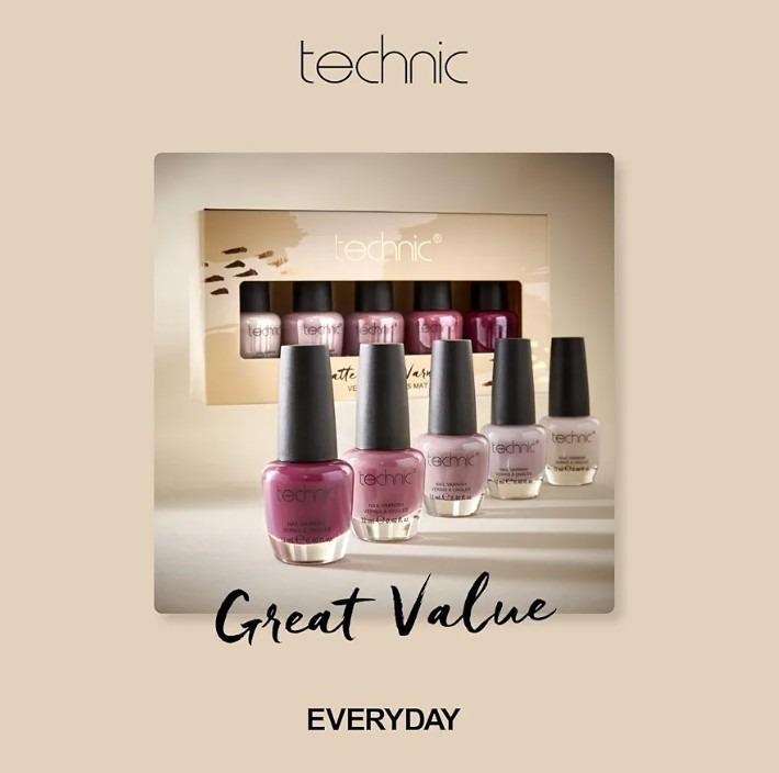 Technic Nail Polish Pack of 6 Shades for Pakistani Women