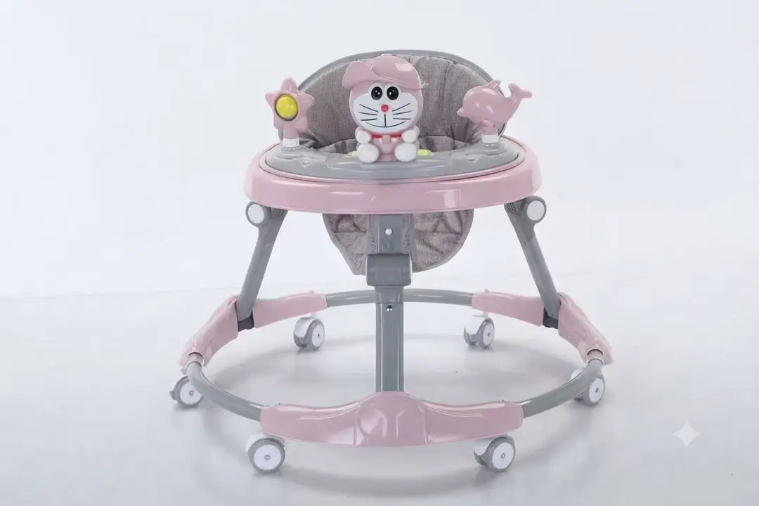 Baby Walker Round Shape SS Frame Breathable seat Korea Made With Lights and Music