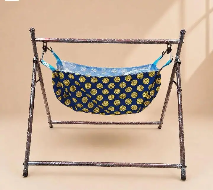Baby Swing Premium Stainless Steel Frame, Strong & Stable Structure With Fabric