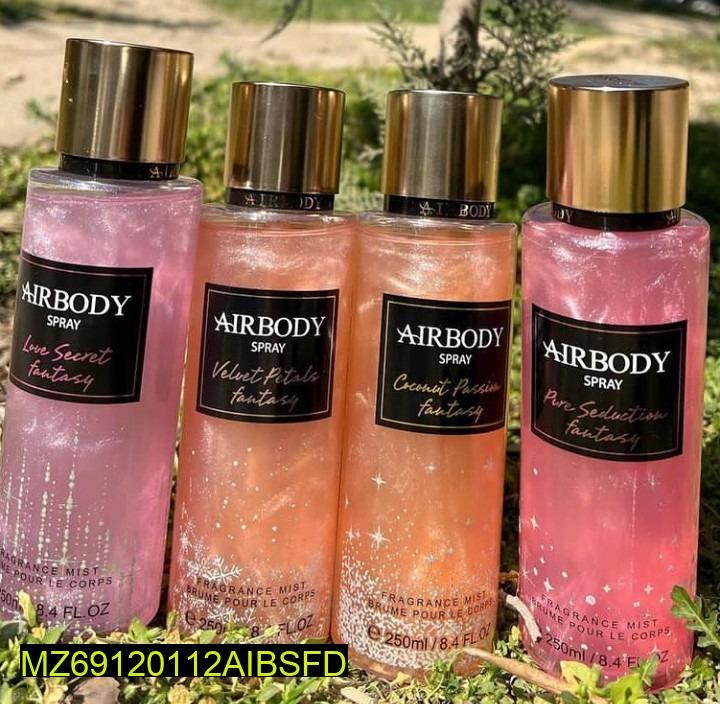 Airbody Fragrance Mists Pack of 4 Glass Bottles