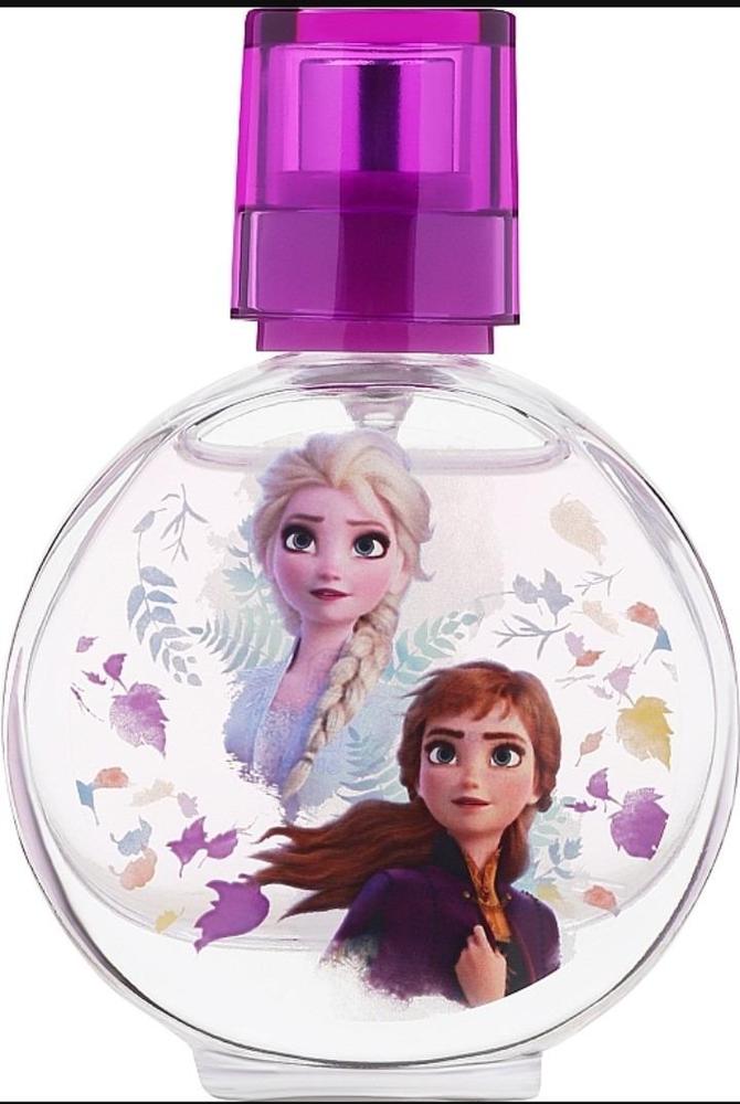 Frozen Character Perfume Bottle for Girls, Purple Cap, Glass Body, Long Lasting