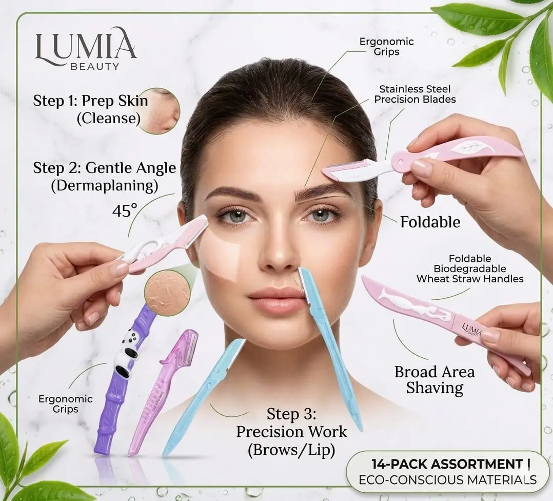 Experience Smooth, hair-free skin Face Razor