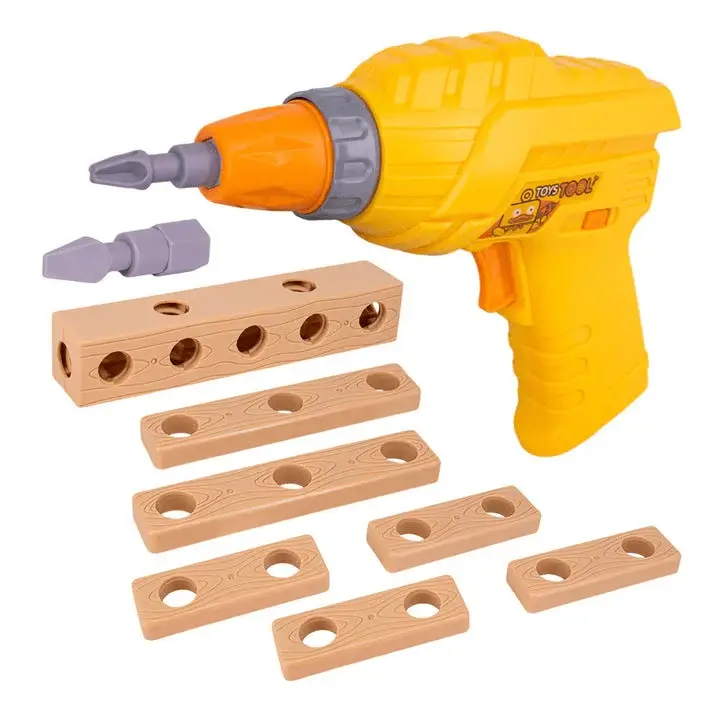 Electric Toy Drill Toy Set for Kids – Battery Operated Pretend Play Tool Kit