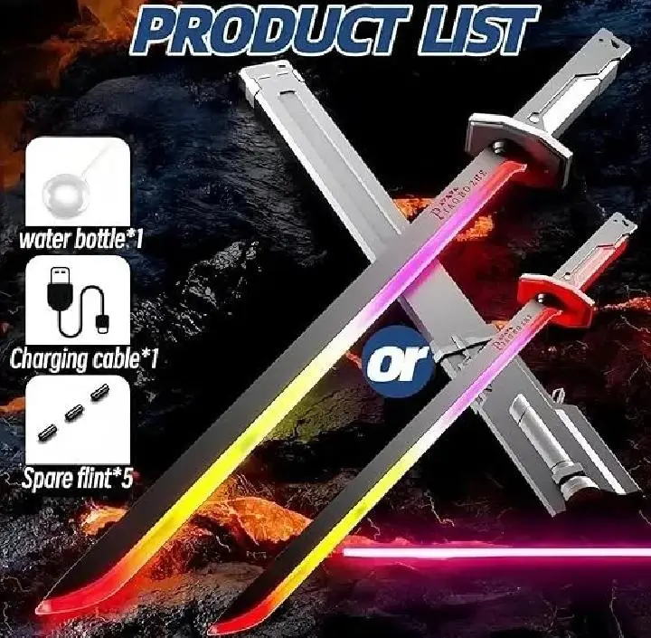 Sparkblade LED Talwar Sword 31.5 Inch Toy Sword with Sparks Smoke and Flash Effects for Boys