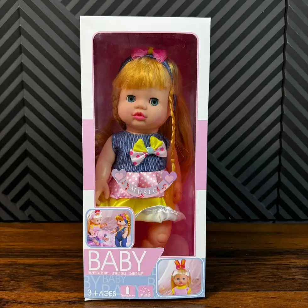 Baby Doll Happy Every Day with Feeding Bottle & Music  Baby Feeding Musical Dol