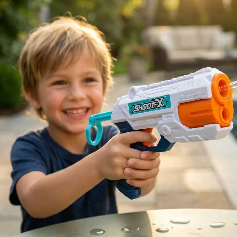 Magic 2-in-1 Water & Shooting Toy Gun