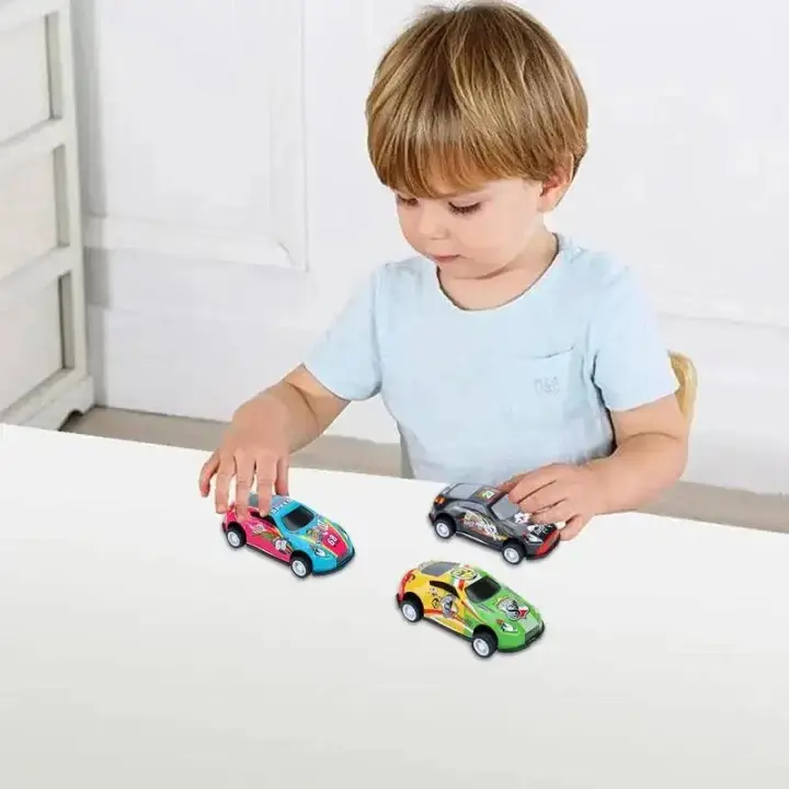 Pull Back Die-Cast Cars Set 6 Pcs