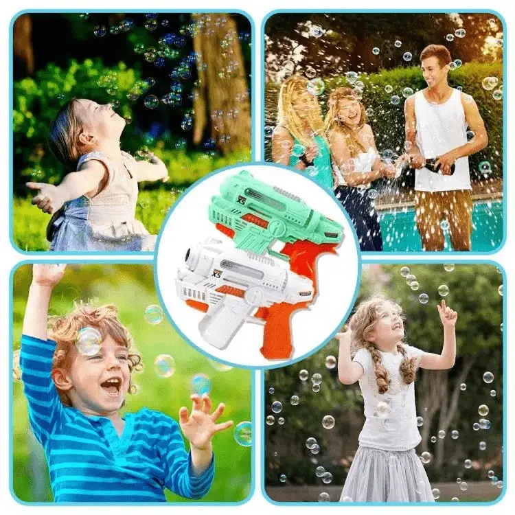 Automatic Bubble Machine Gun with Lights & Music