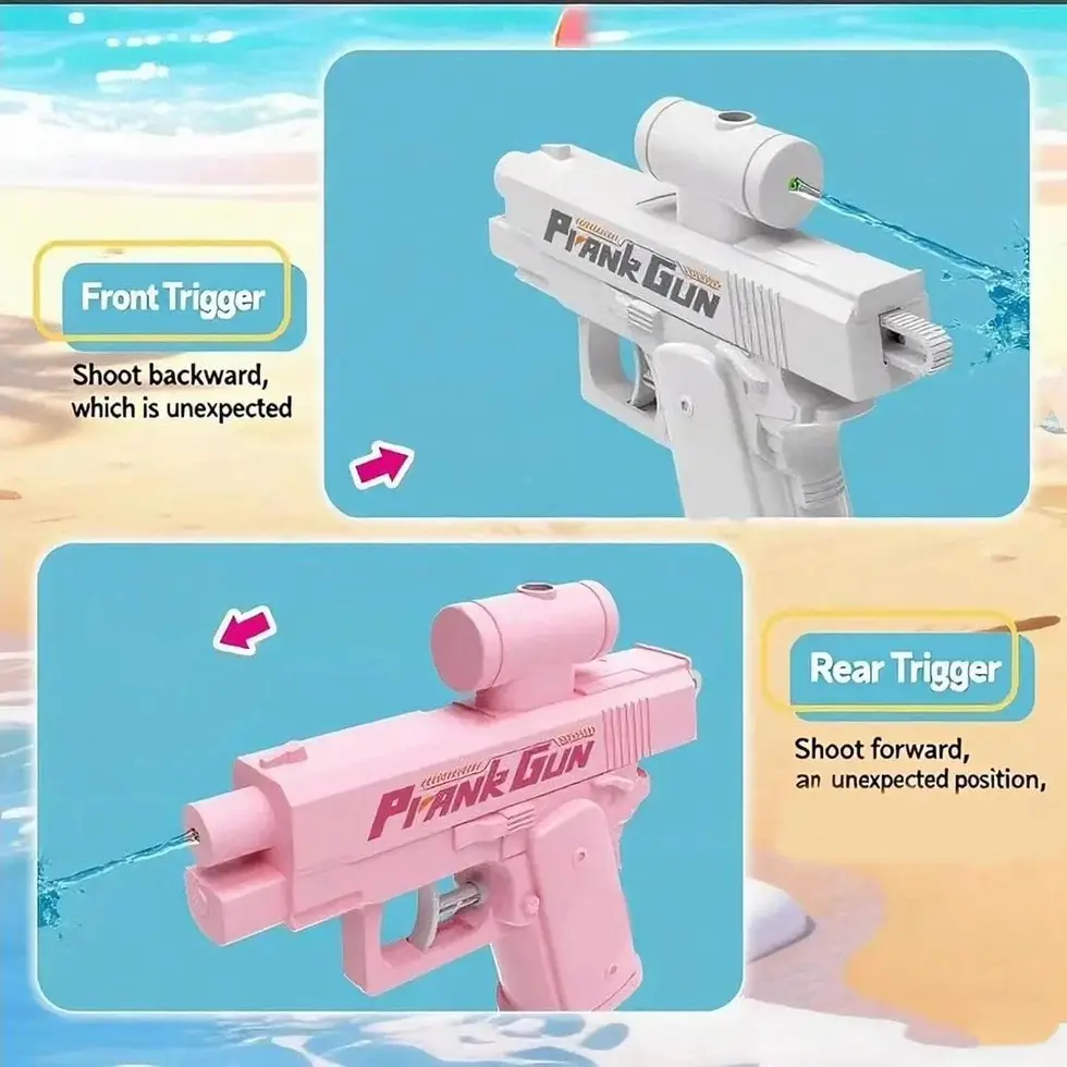 Prank Two-Way Water Gun Fun Toy | Dual-Action Prank Squirt Gun – Double the Surprise!