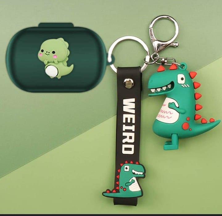 Red French Bulldog Keychain with Green Bandana