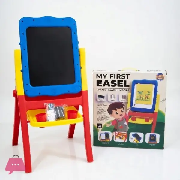 2-in-1 Easel Art Drawing Board with Accessories