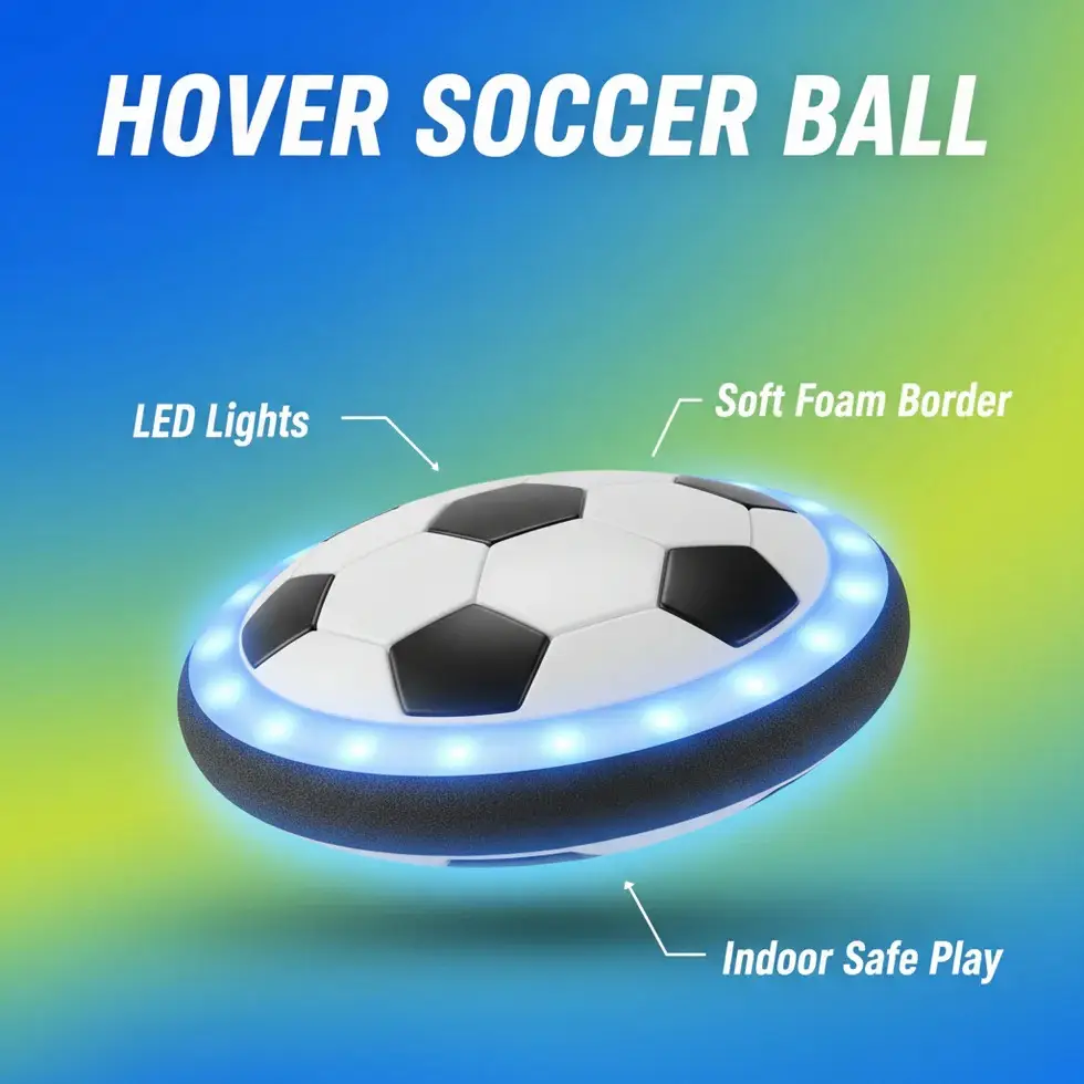 Smooth Indoor Play Hover Ball Toy For Kids  Play Football Indoors Without Any Damage