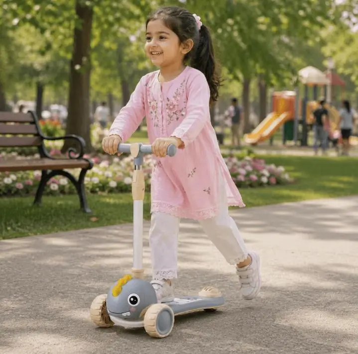 Dinosaur Adventurer: Premium 3-Wheel Children’s Kick Scooter
