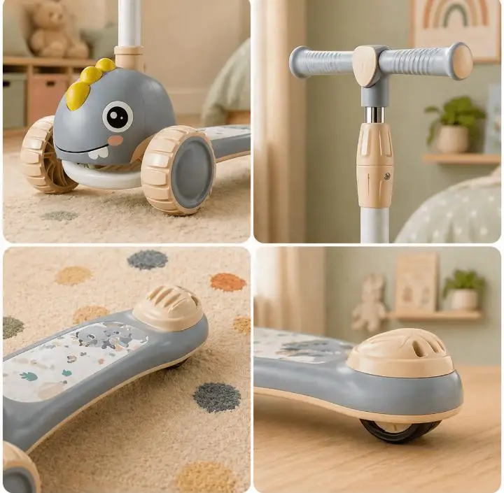 Dinosaur Adventurer: Premium 3-Wheel Children’s Kick Scooter