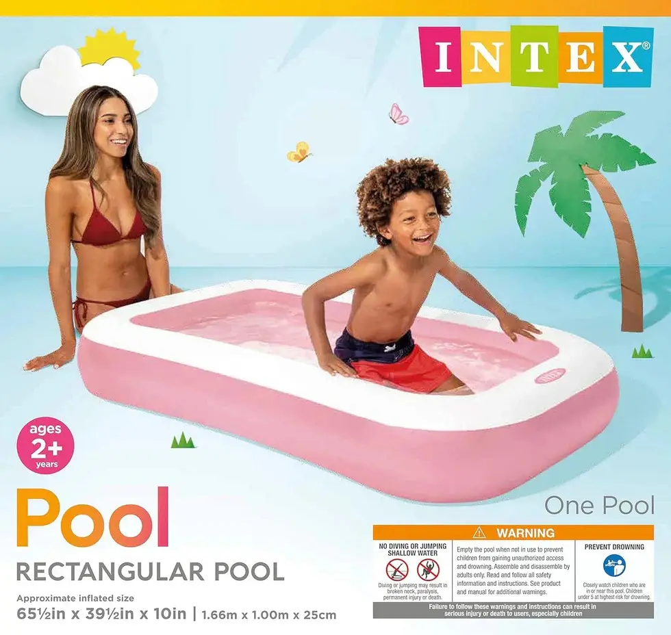 Intex  Rectangular Inflatable Swimming Pool for Kids