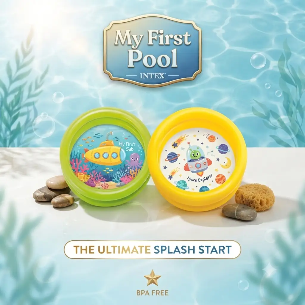 Intex  My First Baby Pool ( 24" x 6" ).Bestway Fill N Fun-Play Inflatable Swimming Pool For Kids- Baby Bath Tub
